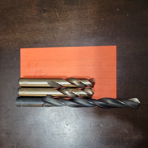 40+ Lot HSS HS Drill Bits High Speed Steel Mix Size Black Oxide Silver New Used - Picture 5 of 9